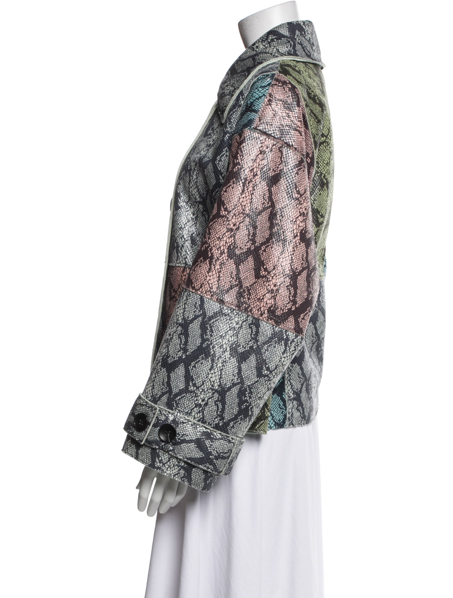 STAND STUDIO Animal Print Evening Jacket